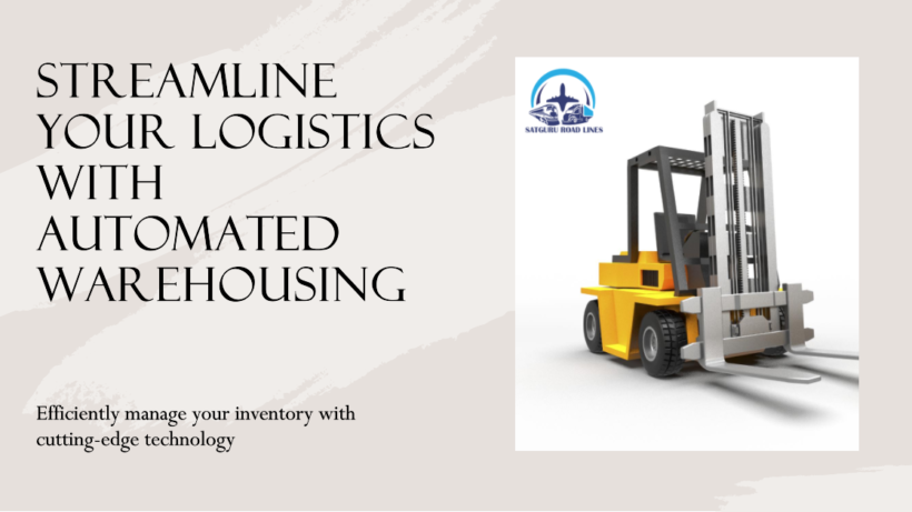 An automated warehouse with robotic arms handling inventory, representing the efficiency of logistics automation in key Indian cities._satgururoadlines.in
